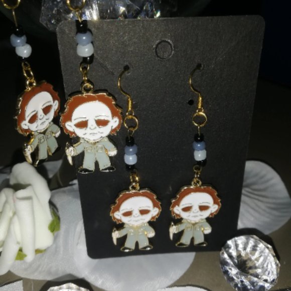 earring , boucle d'oreille , michael - Picture 4 of 4